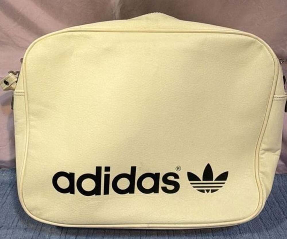 Adidas Vintage Airliner Crossbody Bag White